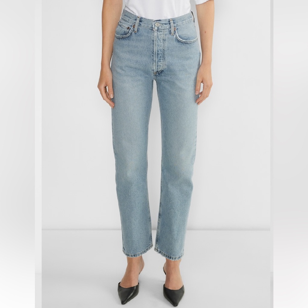 NWT Agolde Light Blue Straight Leg Jeans